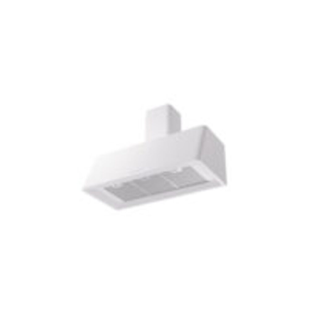 ILVE UAG40WH Nostalgie 40" Range Hood, bottom angled view