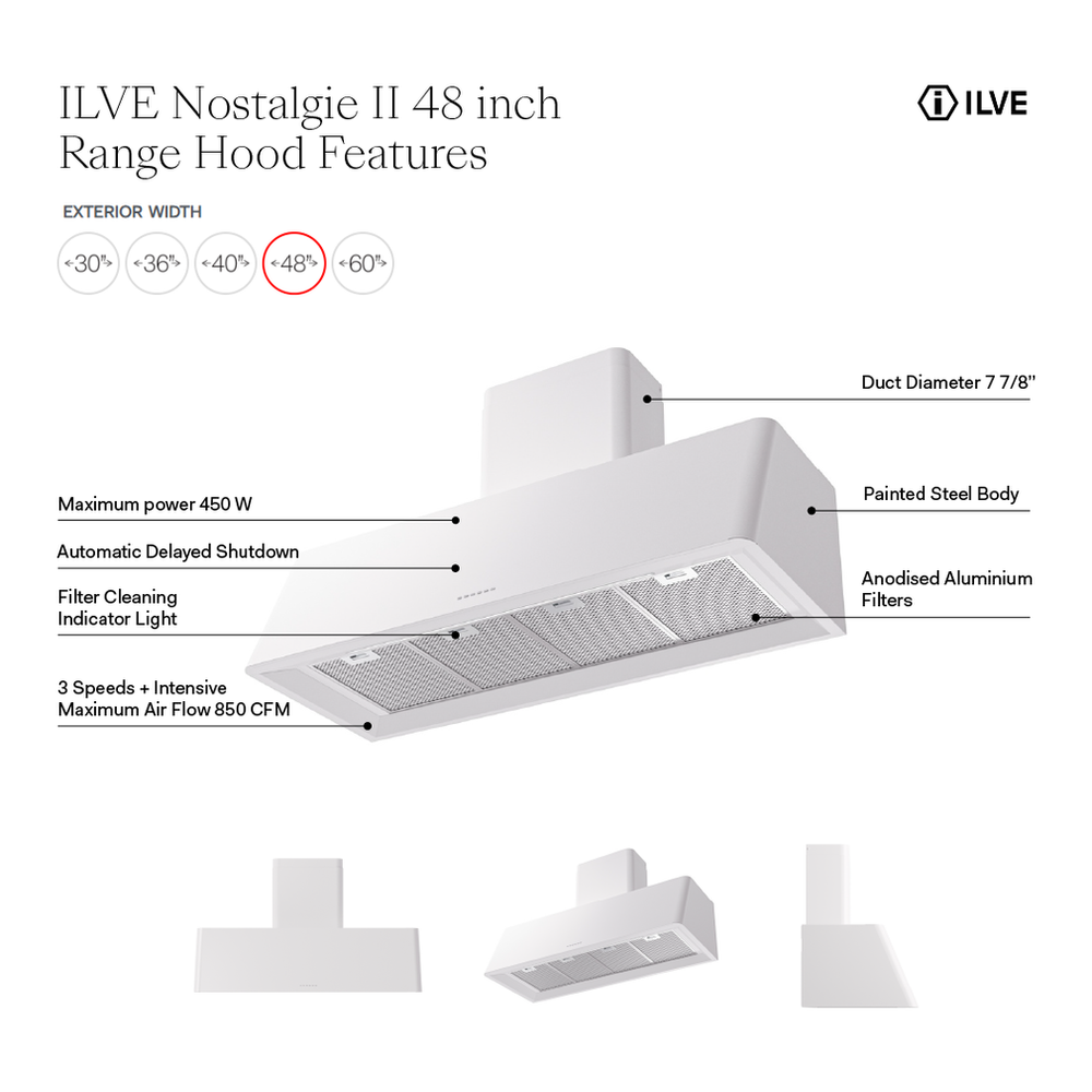 UAG48AW - hood features