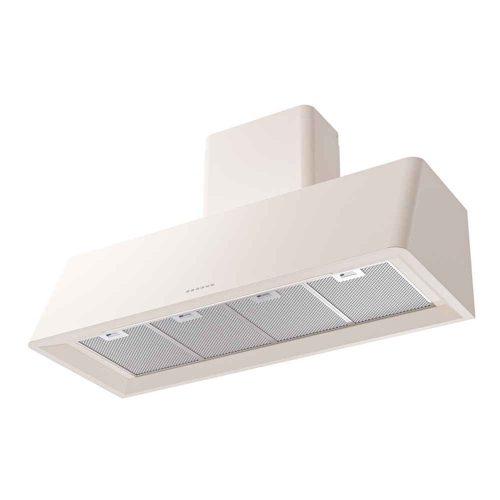 ILVE UAG48AW Nostalgie 48" Range Hood, bottom angled view