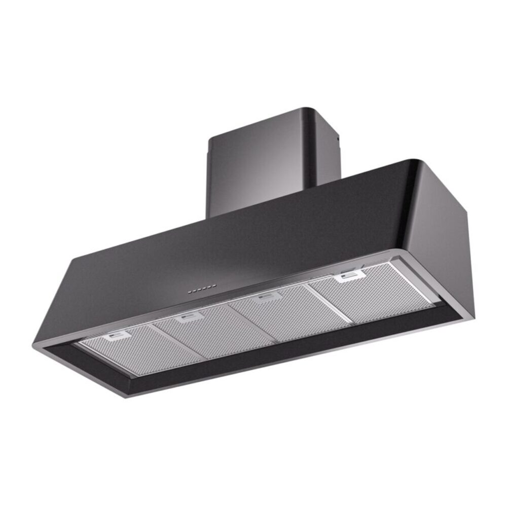 ILVE UAG48BK Nostalgie 48" Range Hood, bottom angled view