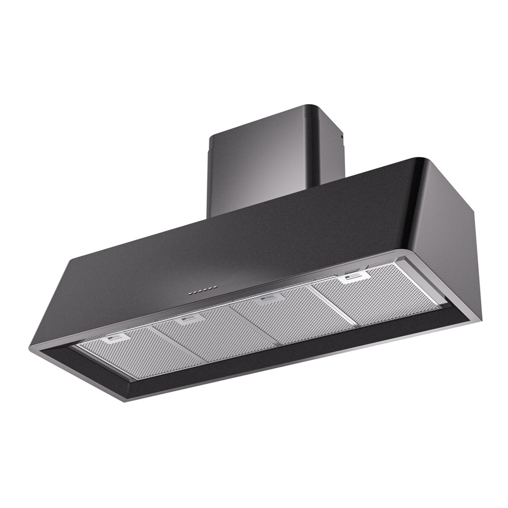 ILVE UAG48BK Nostalgie 48" Range Hood, bottom angled view