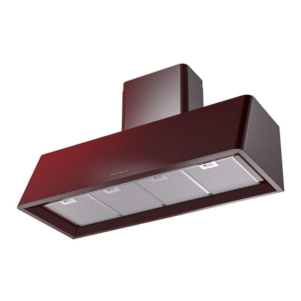 ILVE UAG48BU Nostalgie 48" Range Hood, bottom angled view