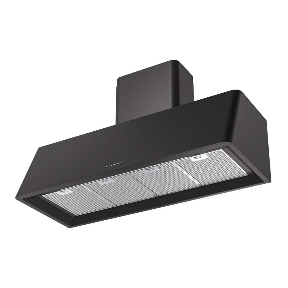 ILVE UAG48MG Nostalgie II 48 inch Wall Mount Range Hood with 850 CFM, 3 Speed + Intensive, Front LED Light Bar (Graphite Matte) 3 ILVE UAG48MG bottom angle view