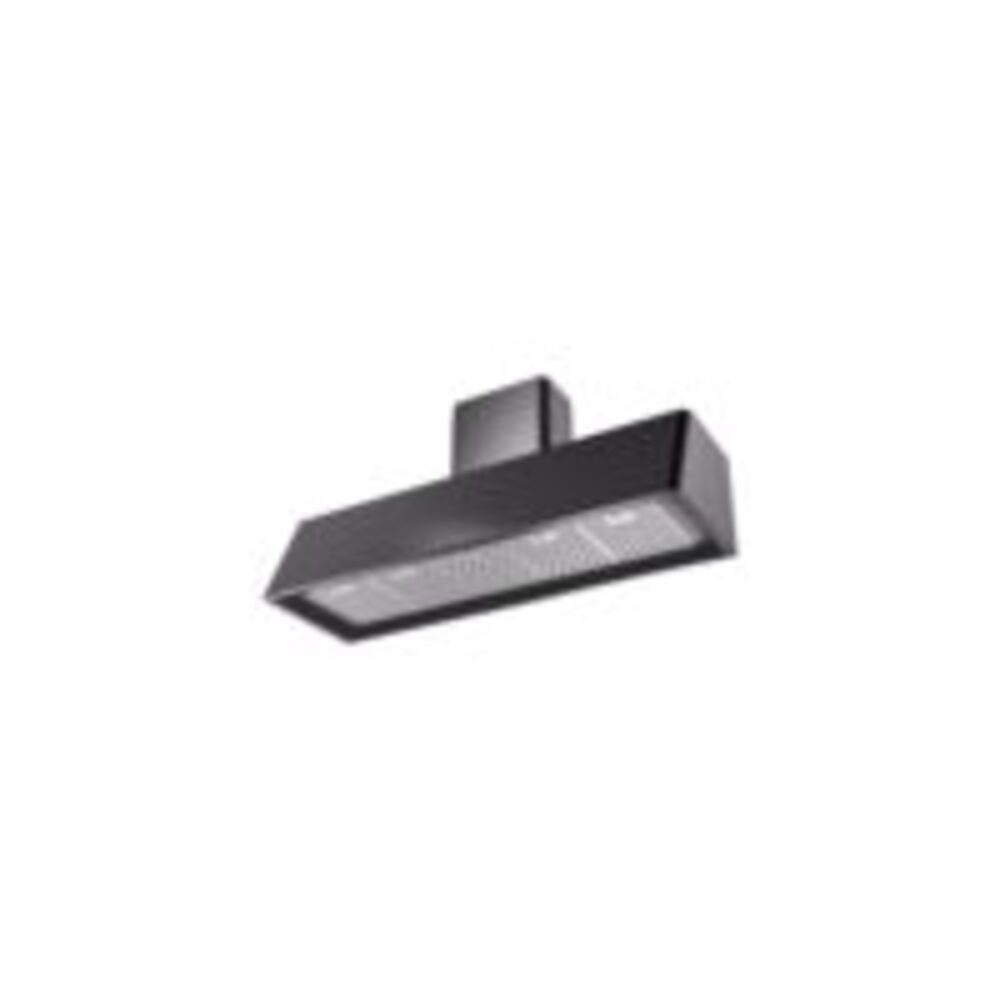 ILVE UAG60BK Nostalgie 60" Range Hood, bottom angled view