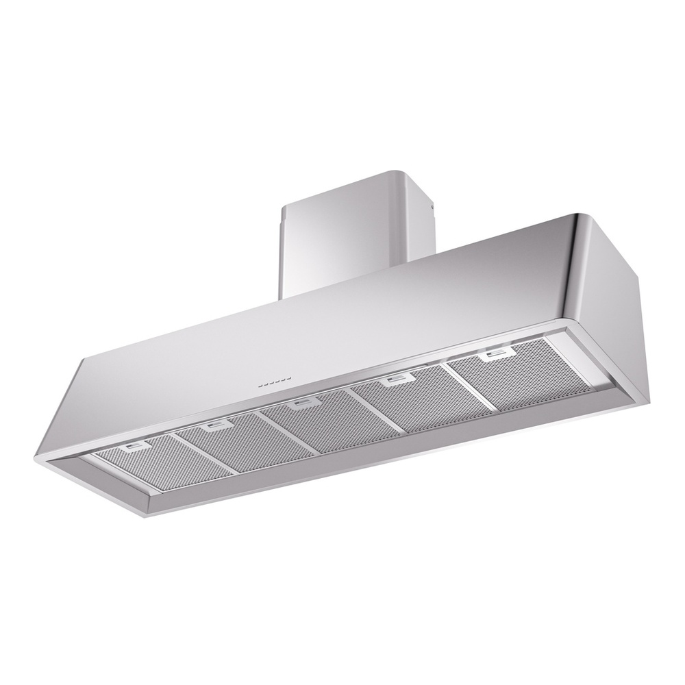 ILVE UAG60SS Nostalgie 60" Range Hood, bottom angled view