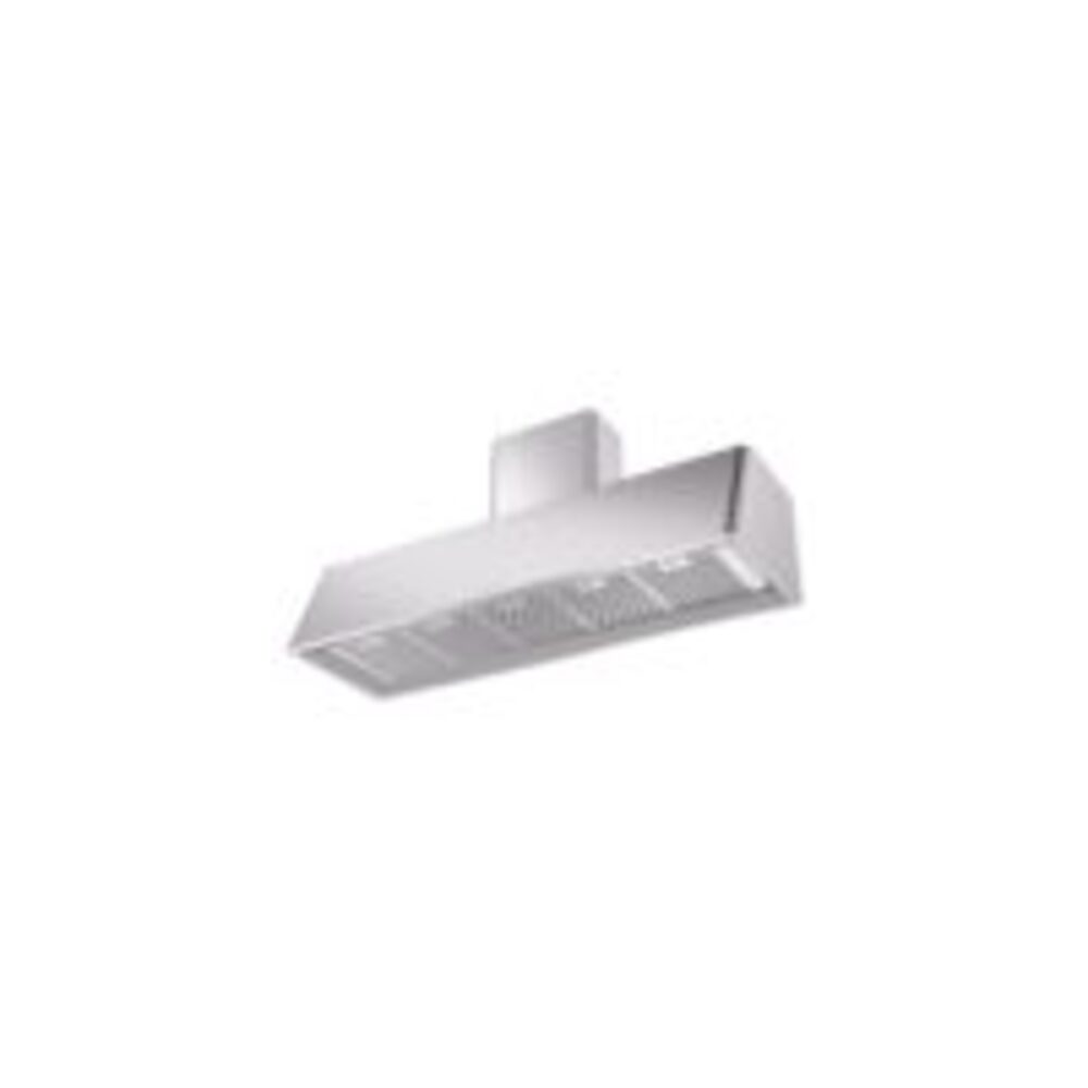 ILVE UAG60SS Nostalgie 60" Range Hood, bottom angled view