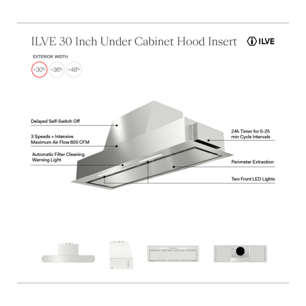 ILVE UAI3006SS infographic