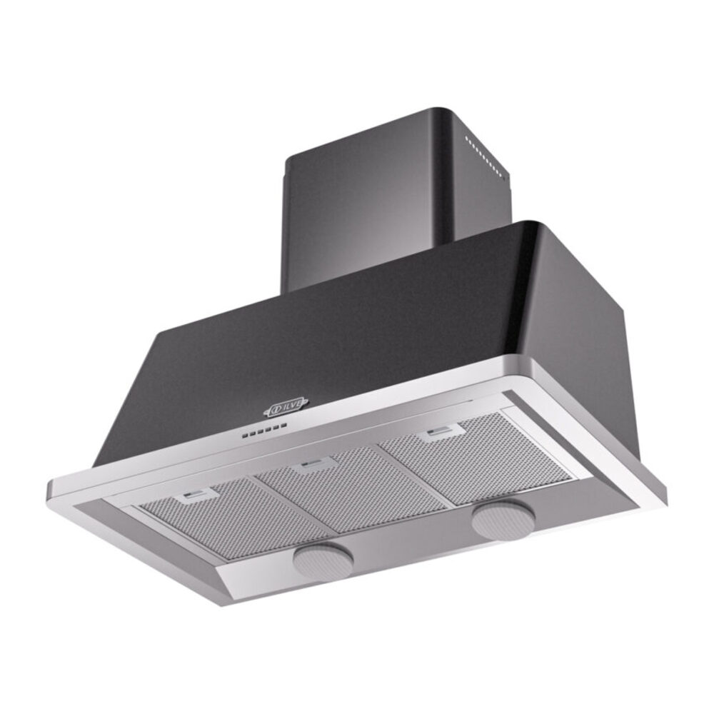 ILVE UAM100BK Majestic 40" Range Hood, bottom angled view