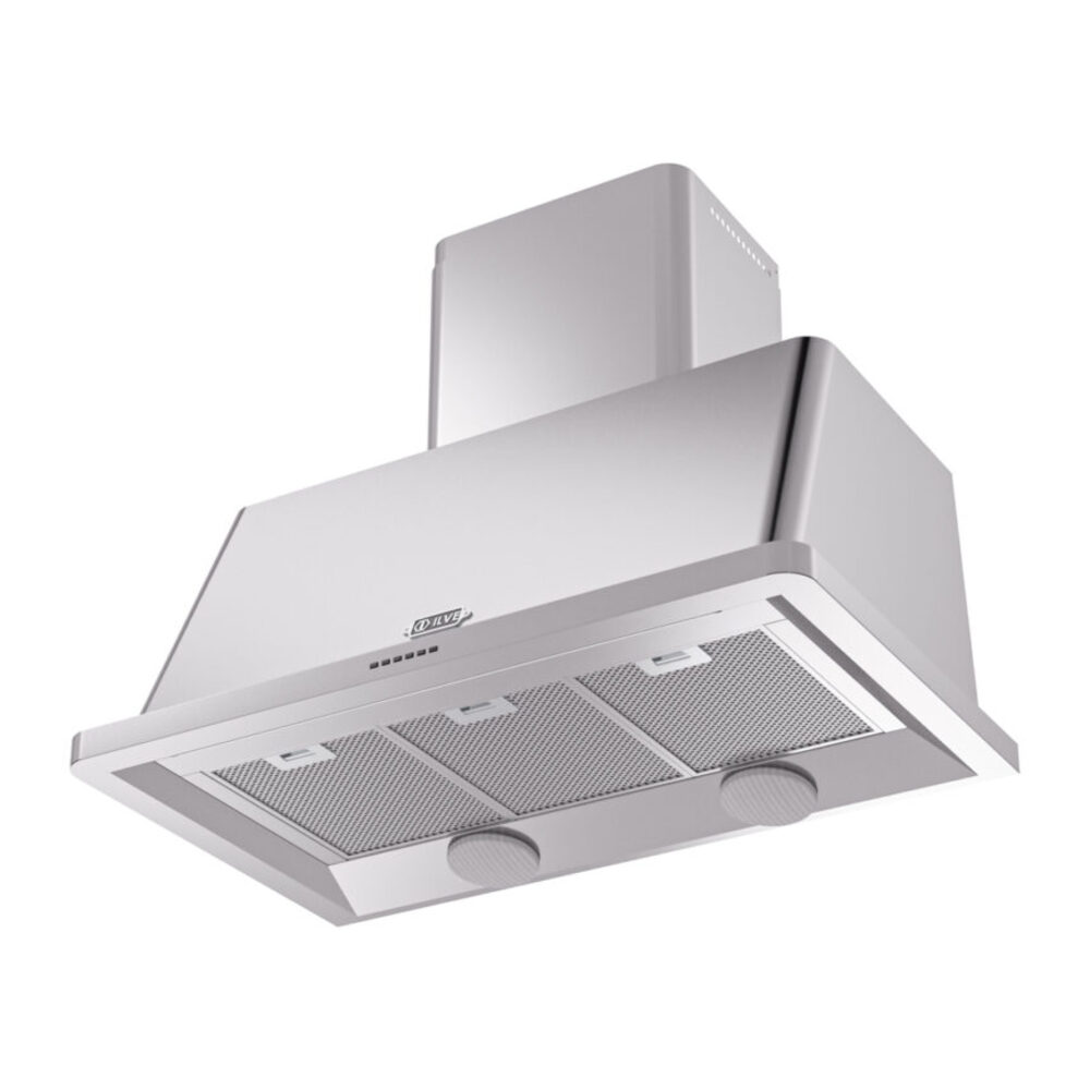 ILVE UAM100SS Majestic 40" Range Hood, bottom angled view
