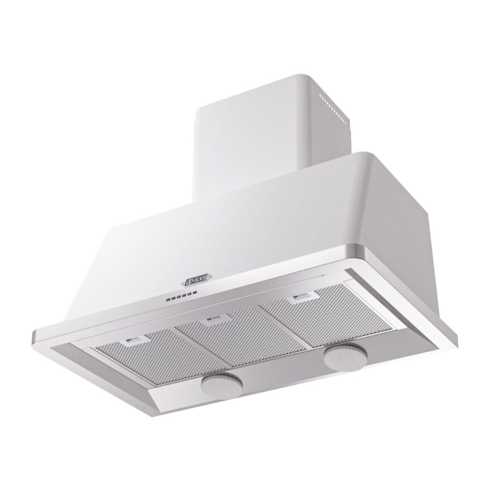 ILVE UAM100WH Majestic 40" Range Hood, bottom angled view