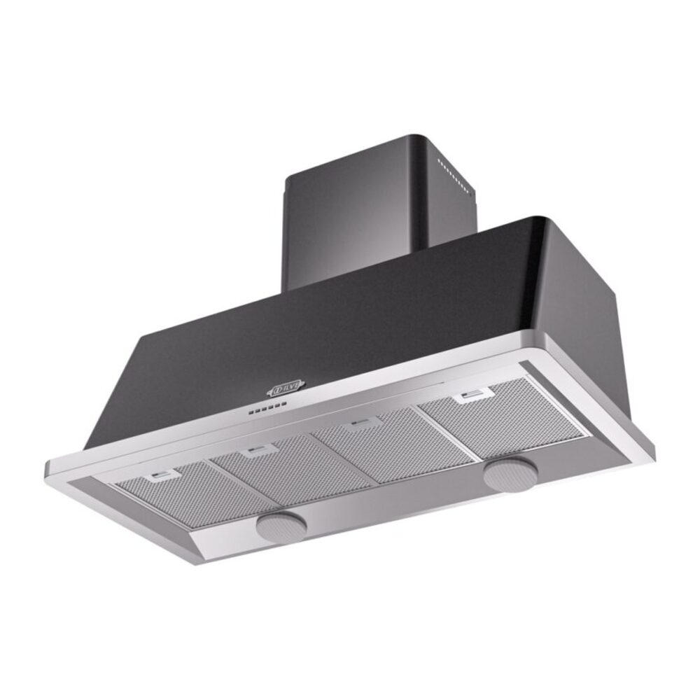 ILVE UAM120BK Majestic 48" Range Hood, bottom angled view