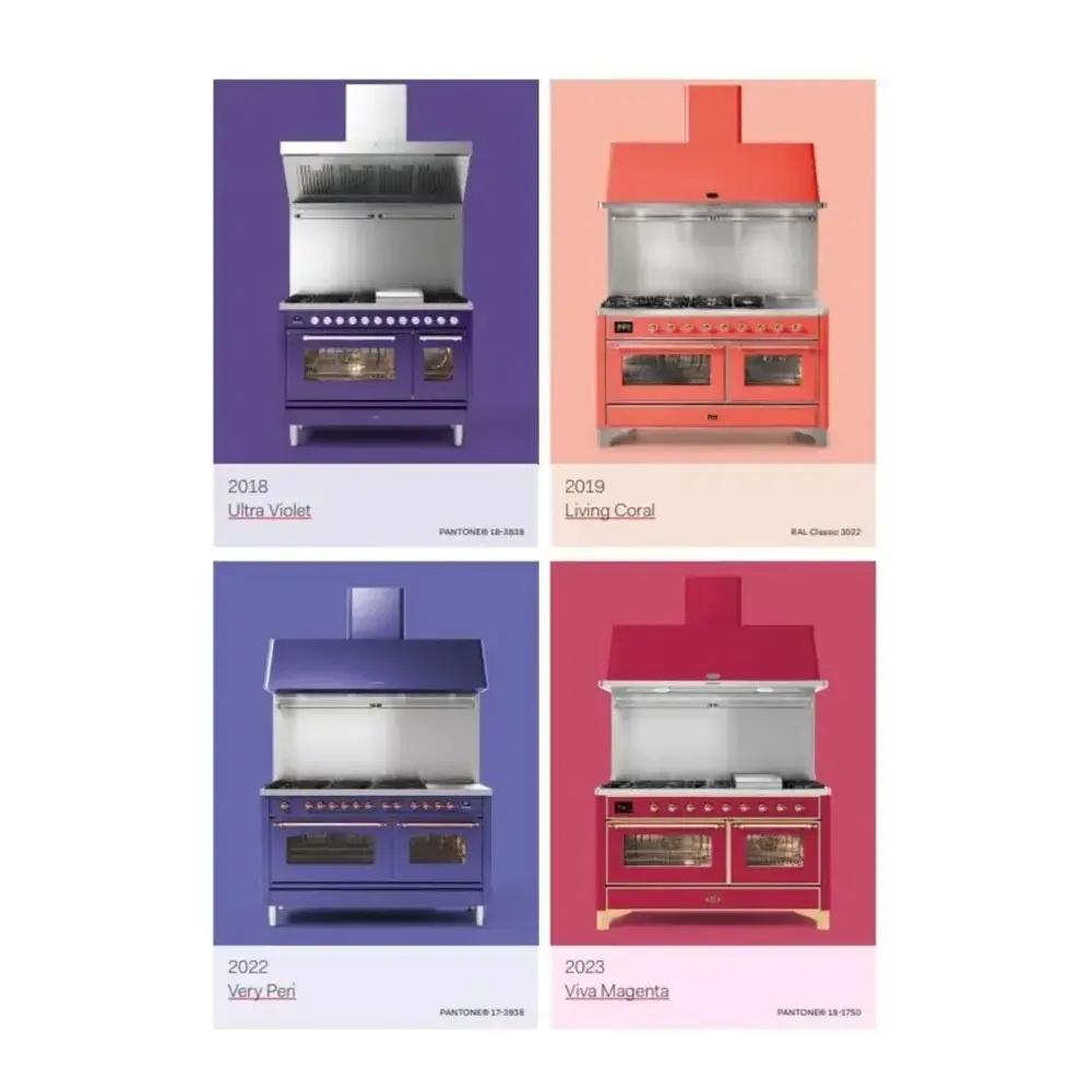 ILVE UAM120RA Majestic II 48 inch Range Hood with 850 CFM (RAL) 5 ILVE UAM120 ral colors