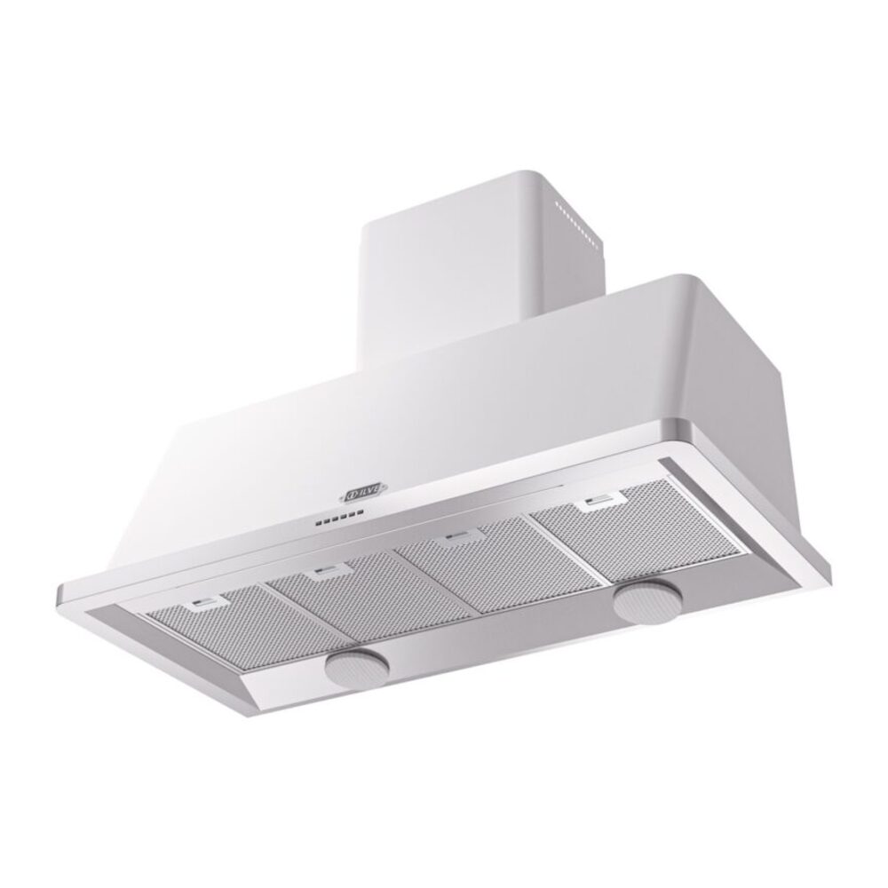 ILVE UAM120WH Majestic 48" Range Hood, bottom angled view