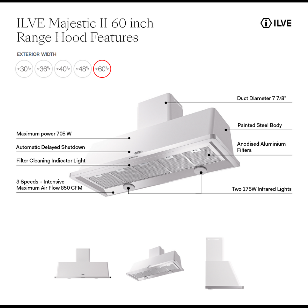 UAM150BK - Hood Features