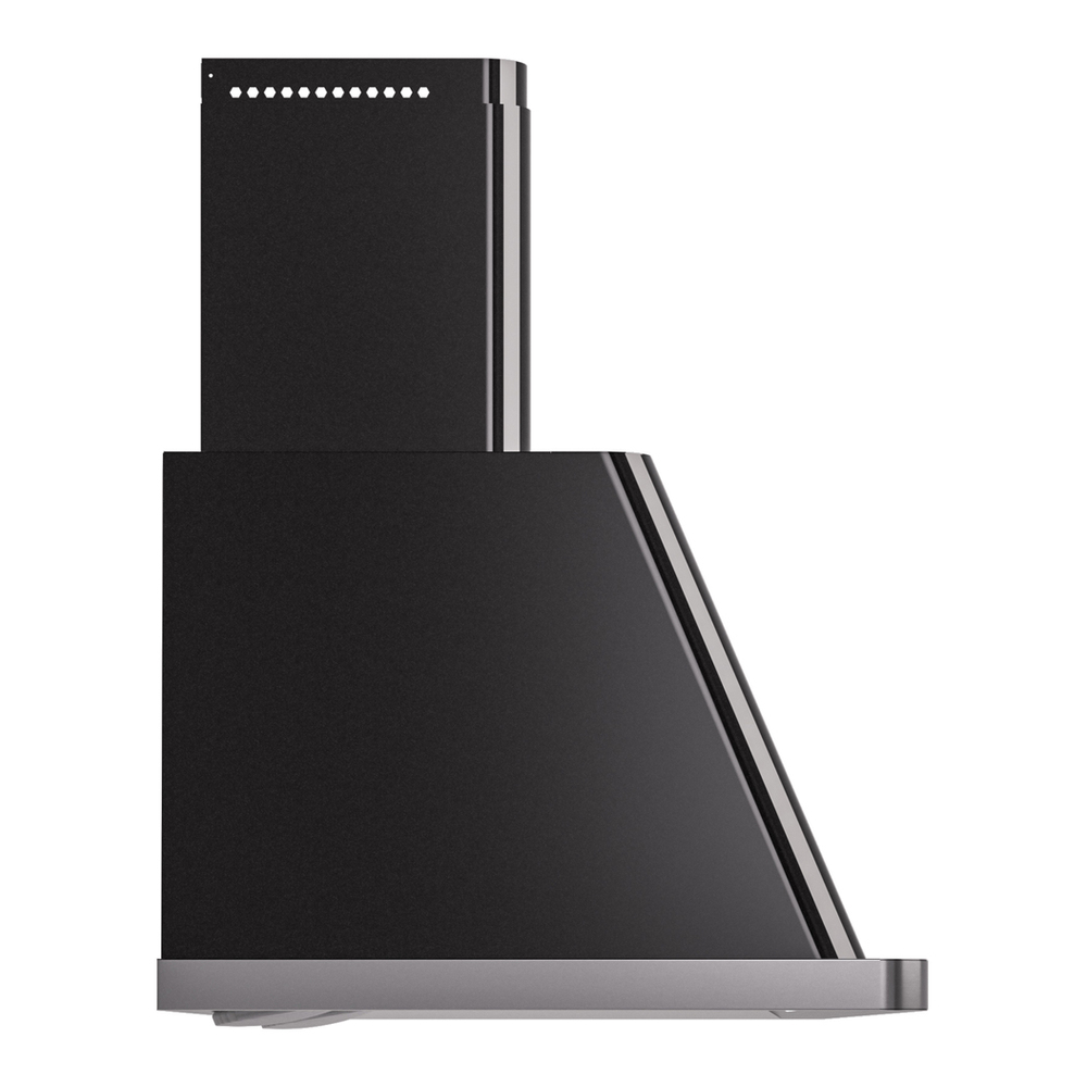 ILVE UAM150BK Majestic II 60 inch Range Hood (Glossy Black) 4 ILVE UAM150BK Majestic 60" Range Hood, side view