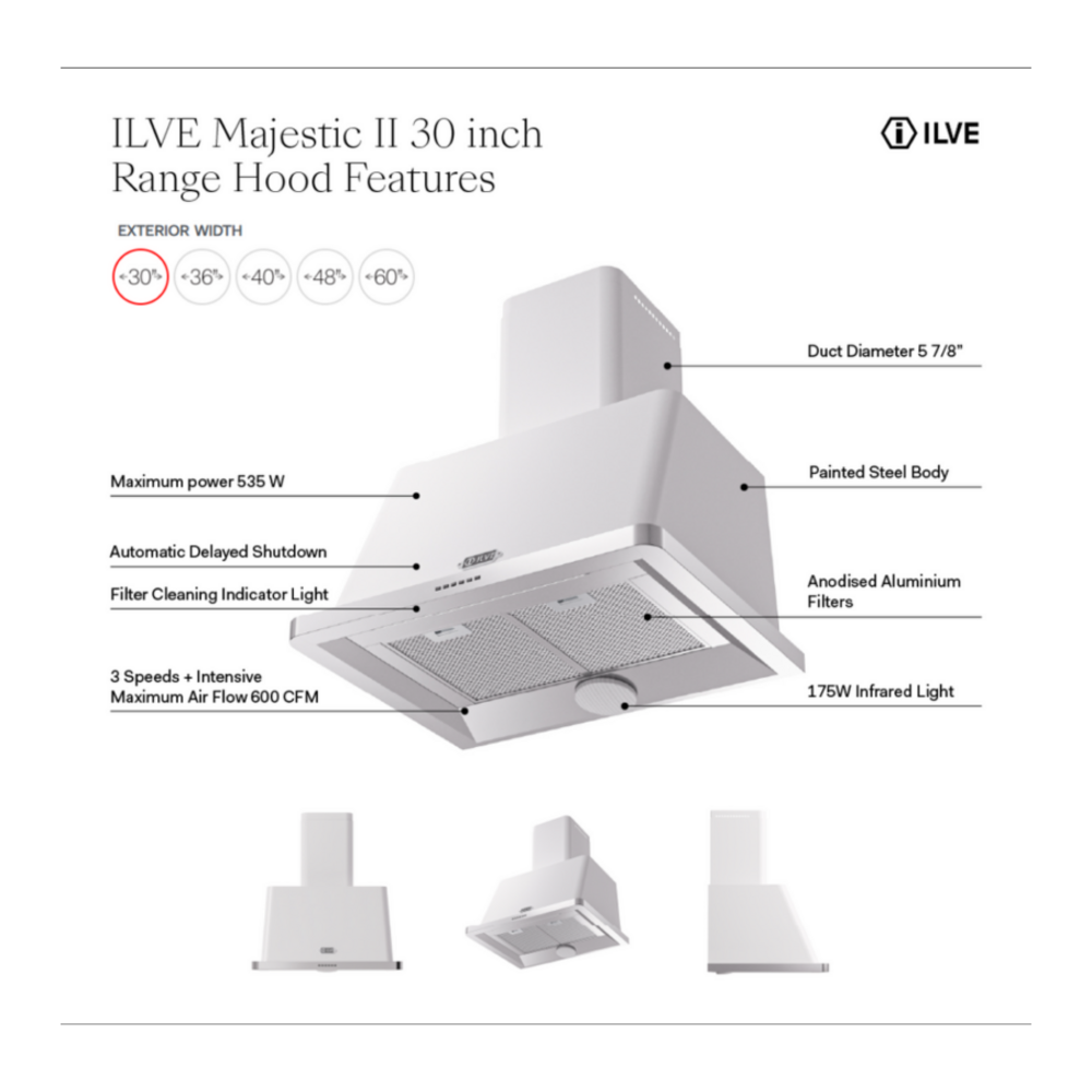 UAM76WH - Hood Features