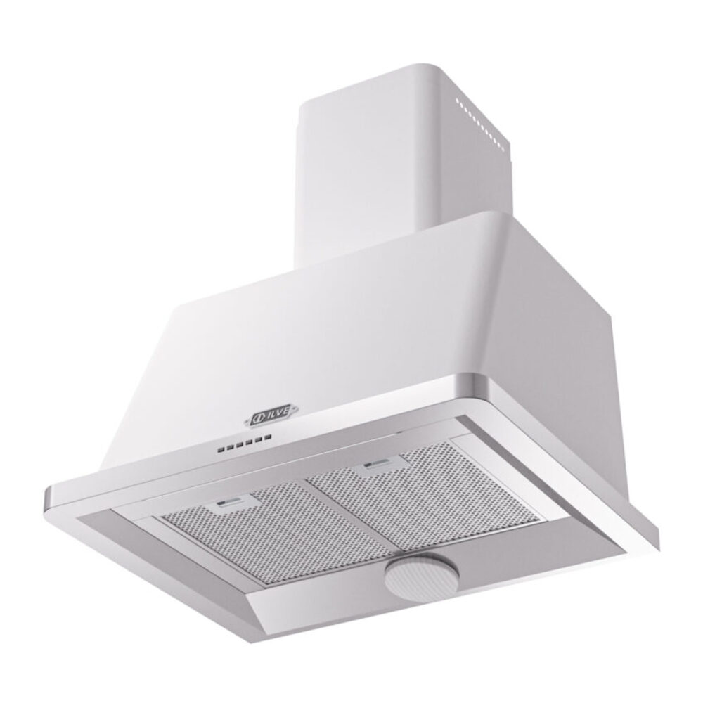 ILVE UAM76WH Majestic 30" Range Hood, bottom angled view