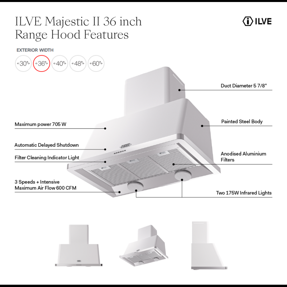 UAM90BG - Hood Features