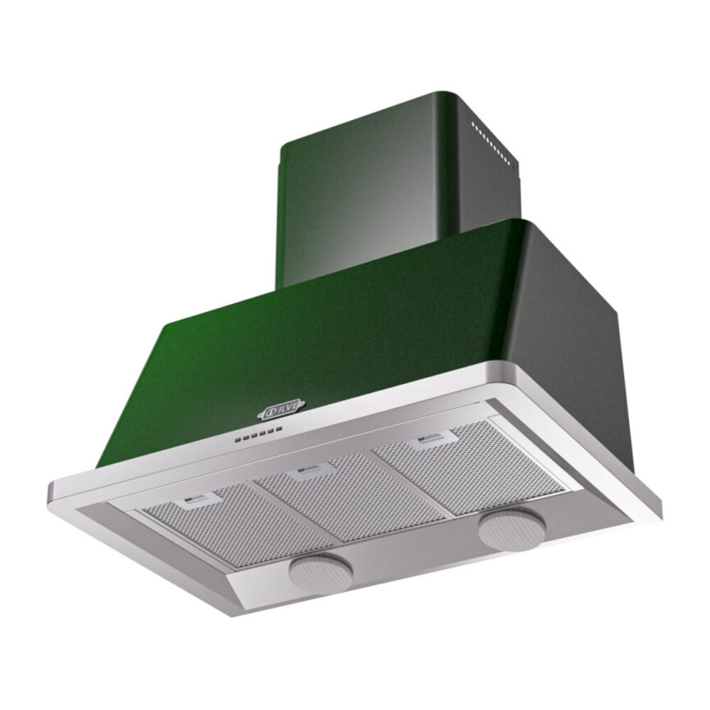ILVE UAM90EG Majestic 36" Range Hood, bottom angled view