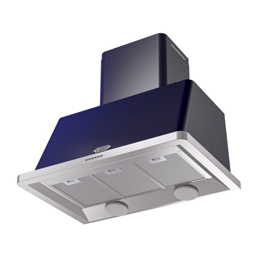 ILVE UAM90MB Majestic 36" Range Hood, bottom angled view