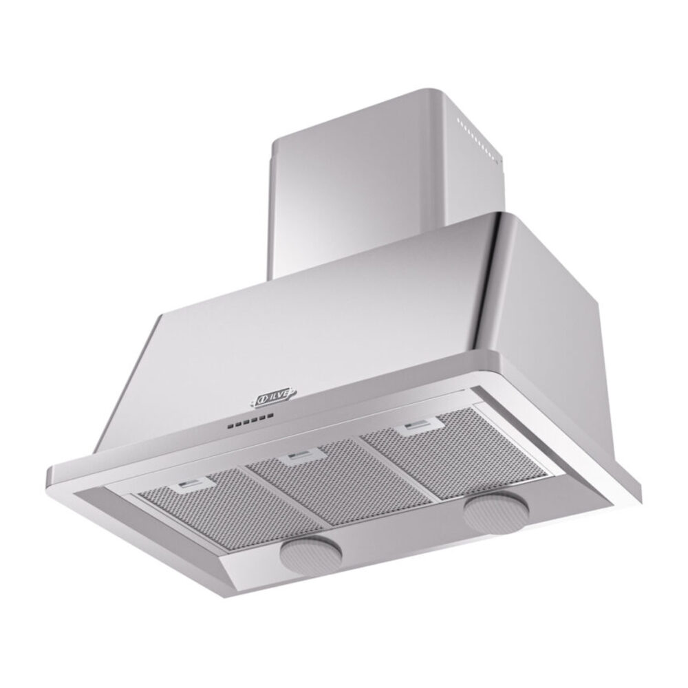ILVE UAM90SS Majestic 36" Range Hood, bottom angled view