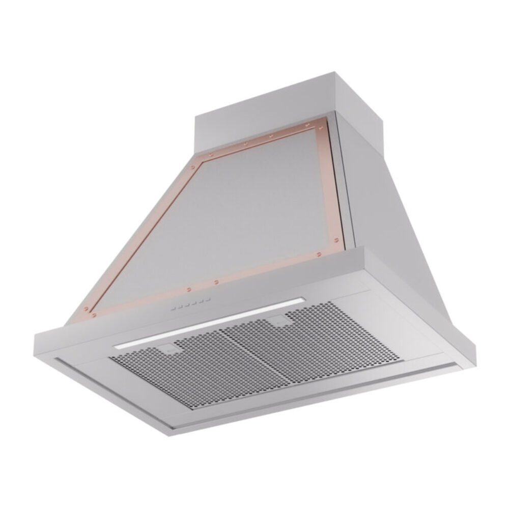 ILVE UANB30SSP Nostalgie Noblesse 30" Range Hood, bottom angled view