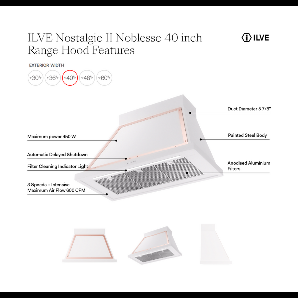 UANB40AWG - Hood Features