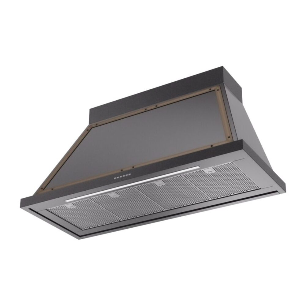ILVE UANB48BKB Nostalgie Noblesse 48" Range Hood, bottom angled view