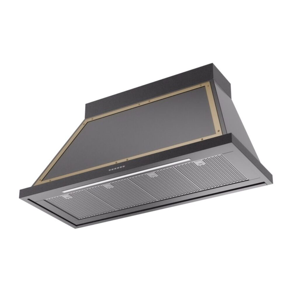 ILVE UANB48BKG Nostalgie Noblesse 48" Range Hood, bottom angled view