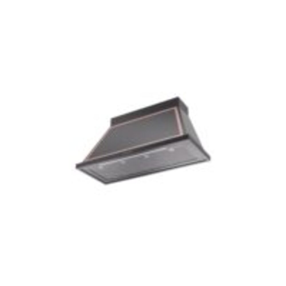 ILVE UANB48BKP Nostalgie Noblesse 48" Range Hood, bottom angled view