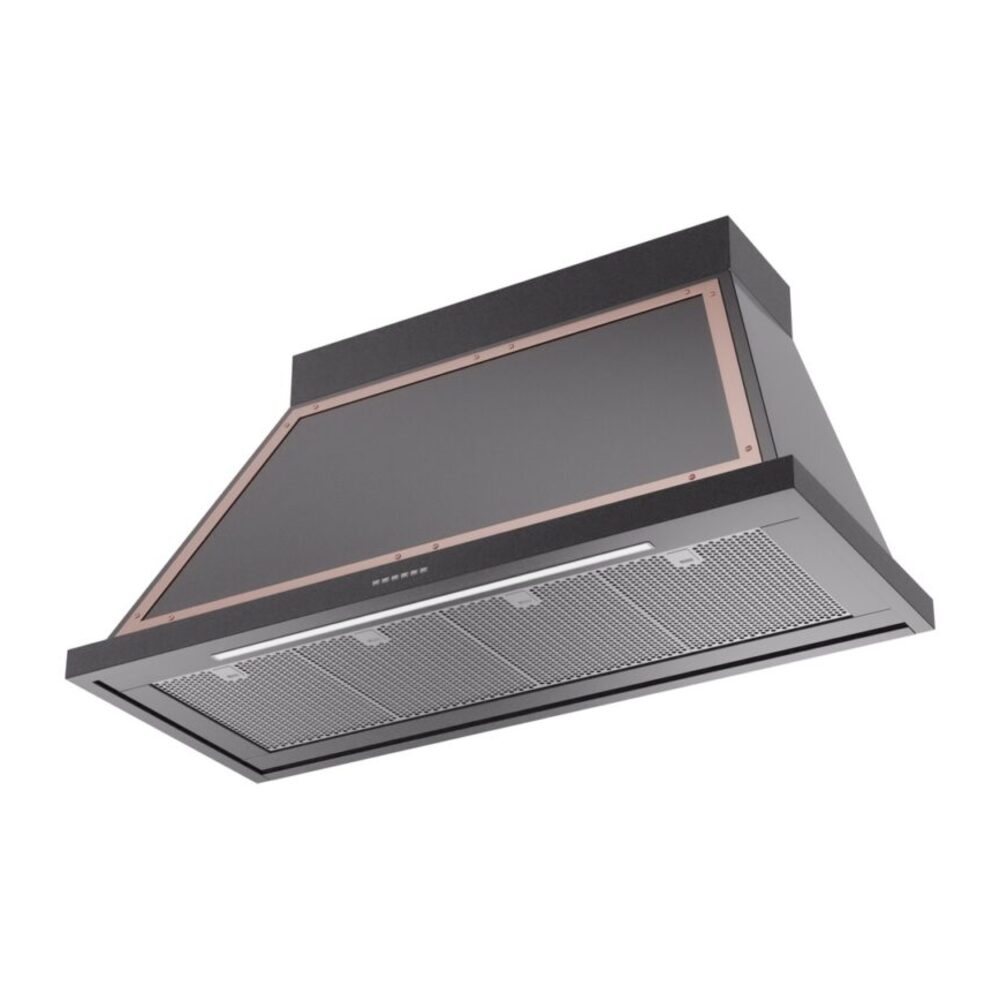 ILVE UANB48BKP Nostalgie Noblesse 48" Range Hood, bottom angled view