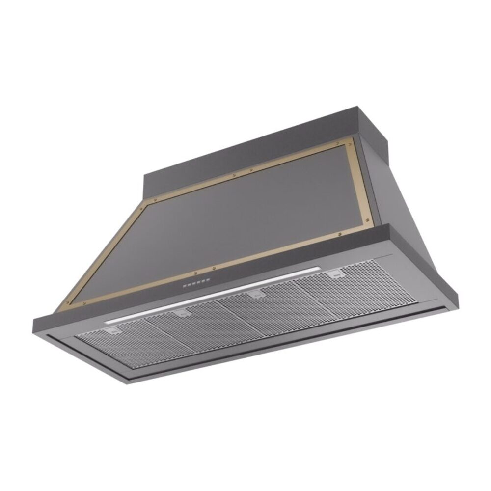 ILVE UANB48MGG Nostalgie Noblesse 48" Range Hood, bottom angled view