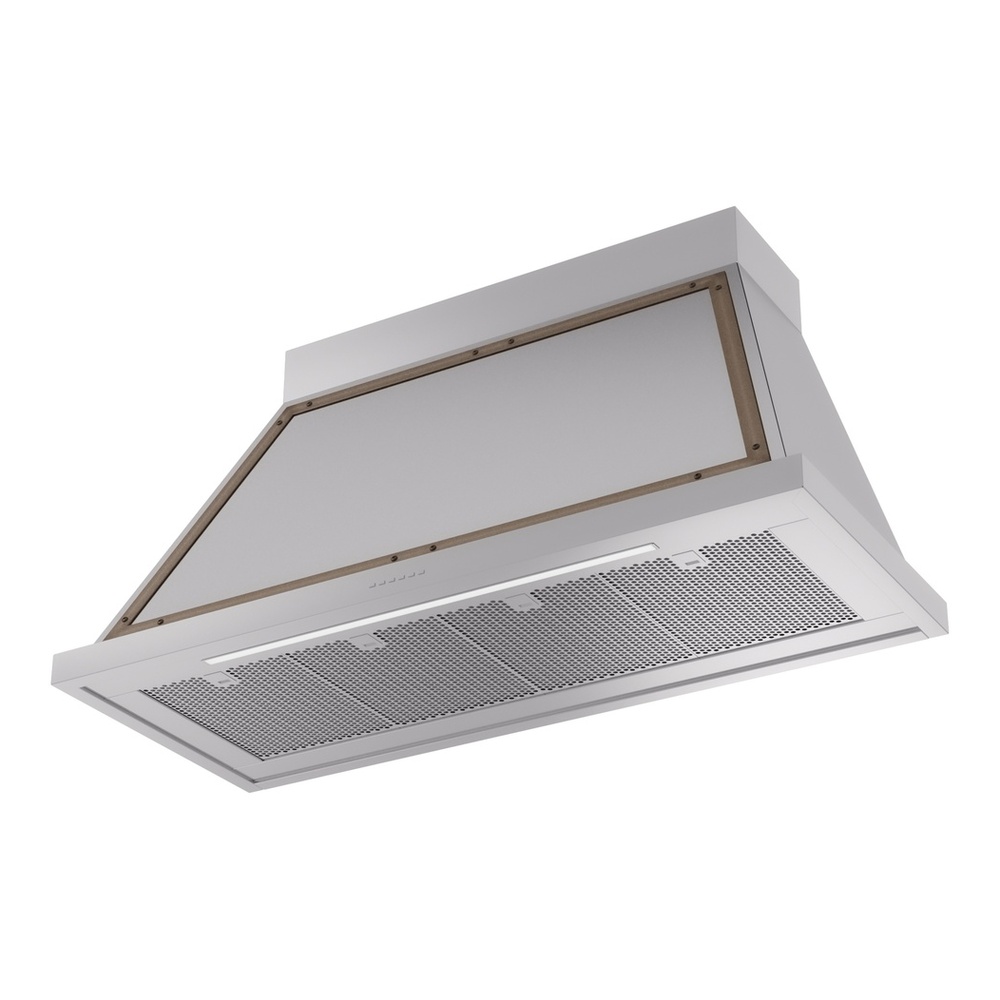 ILVE UANB48SSB Nostalgie II Noblesse 48 inch Range Hood with 600 CFM (Stainless Steel, Burnished) 3 ILVE UANB48SSB Nostalgie Noblesse 48" Range Hood, bottom angled view
