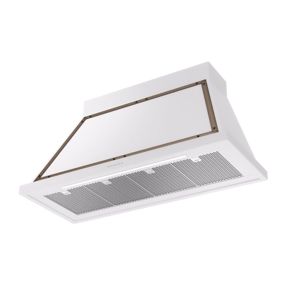 ILVE UANB48WHB Nostalgie Noblesse 48" Range Hood, bottom angled view