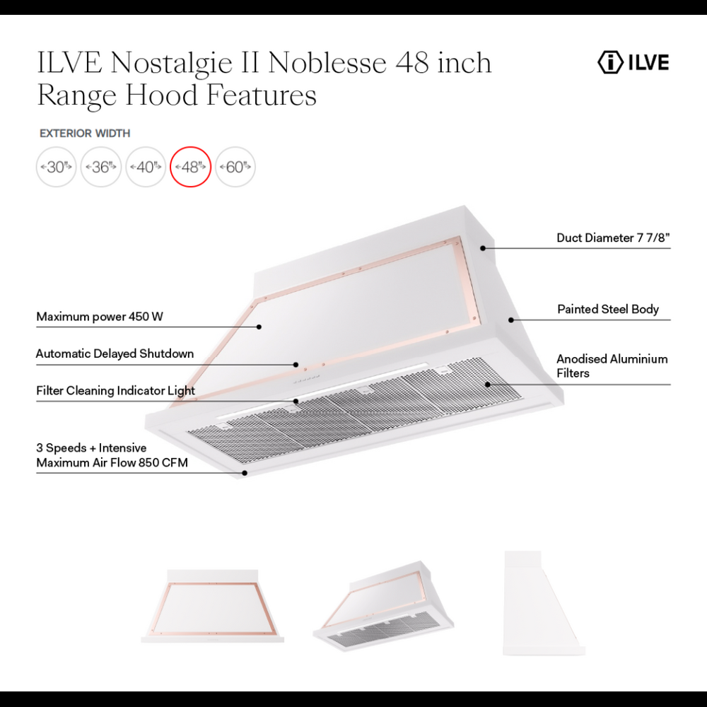 UANB48WHC - Hood Features