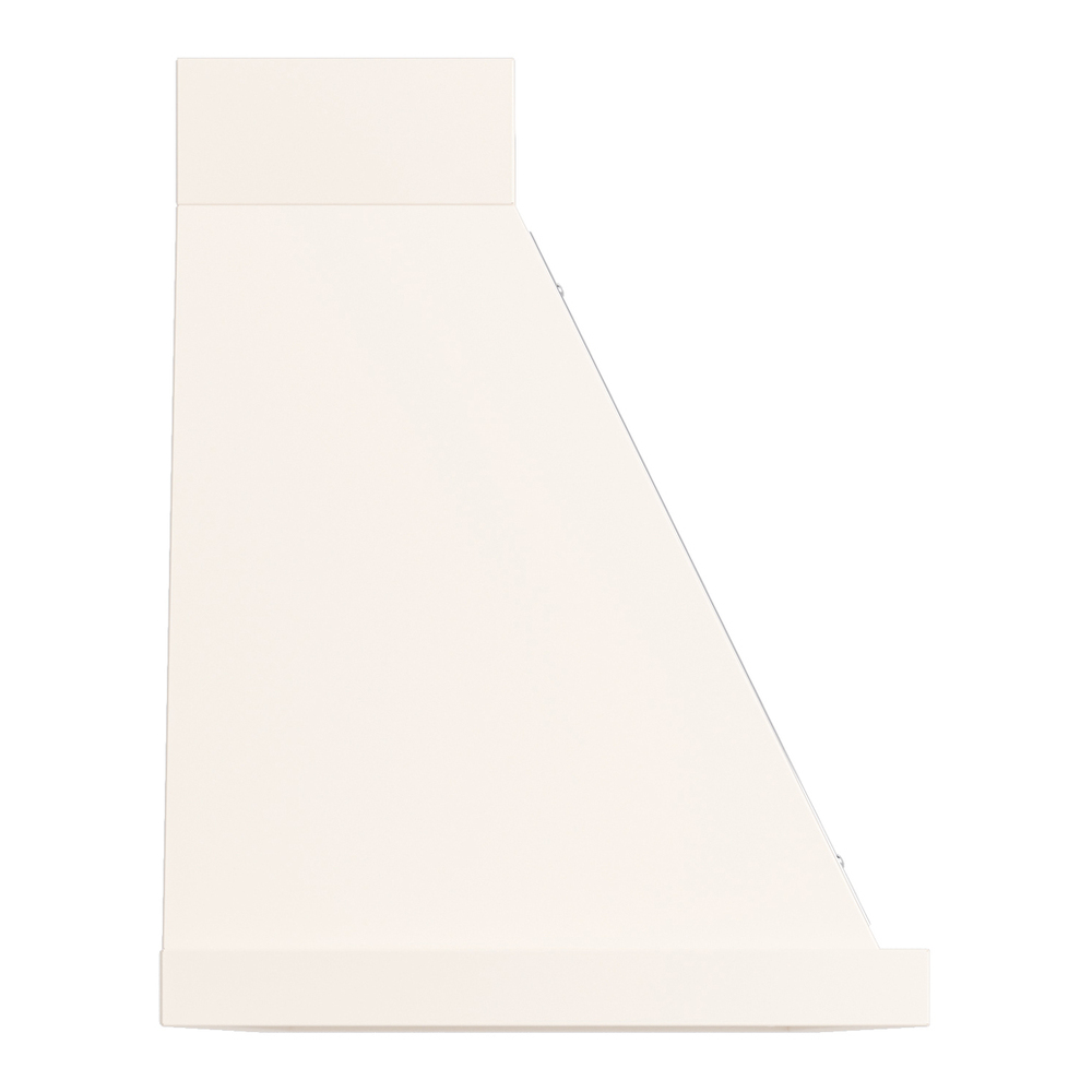 ILVE UANB60AWC Nostalgie II Noblesse 60 inch Range Hood with 600 CFM (Antique White, Chrome) 4 ILVE UANB60AWC Nostalgie Noblesse 60" Range Hood, side view