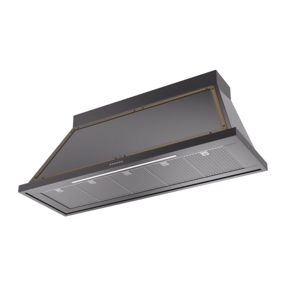 ILVE UANB60BKB Nostalgie Noblesse 60" Range Hood, bottom angled view