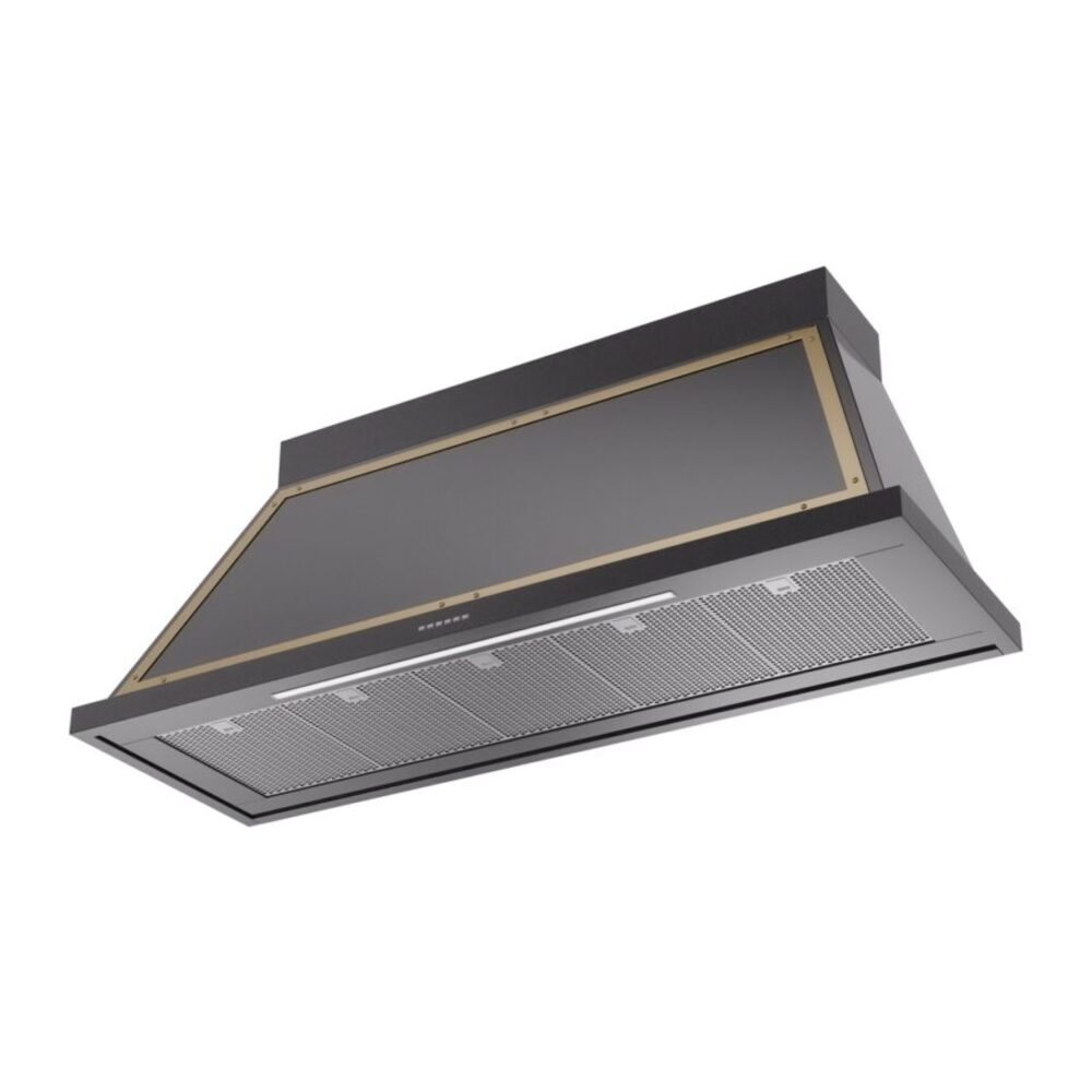 ILVE UANB60BKG Nostalgie Noblesse 60" Range Hood, bottom angled view