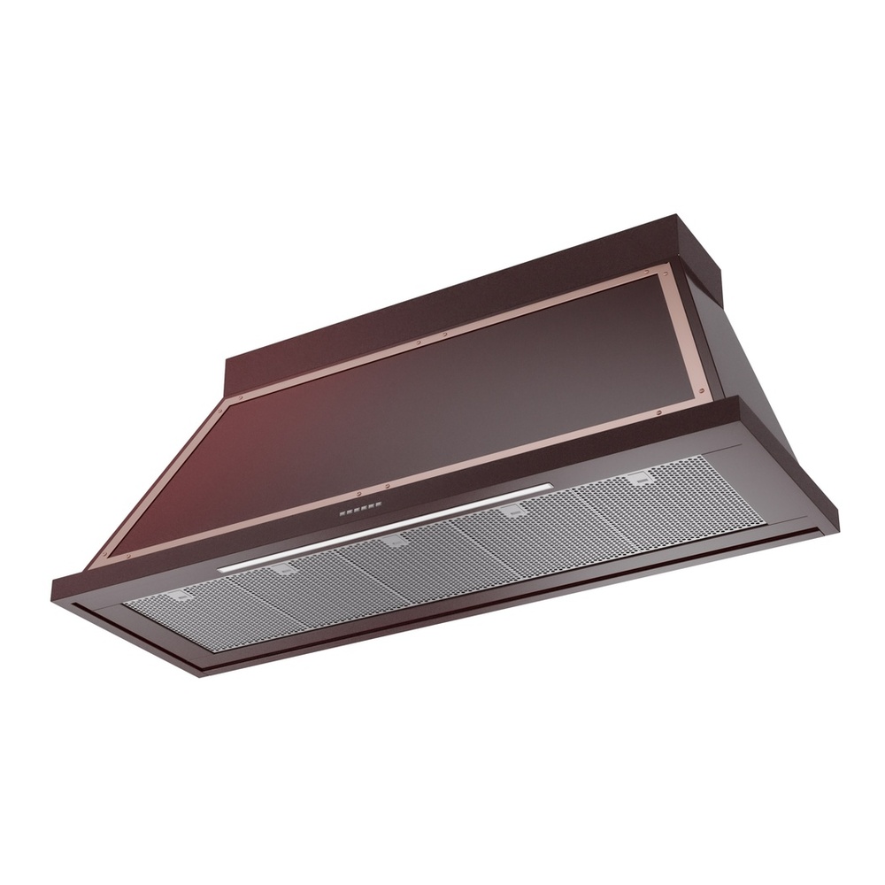 ILVE UANB60BUP Nostalgie II Noblesse 60 inch Range Hood with 600 CFM (Burgundy, Copper) 3 ILVE UANB60BUP Nostalgie Noblesse 60" Range Hood, bottom angled view