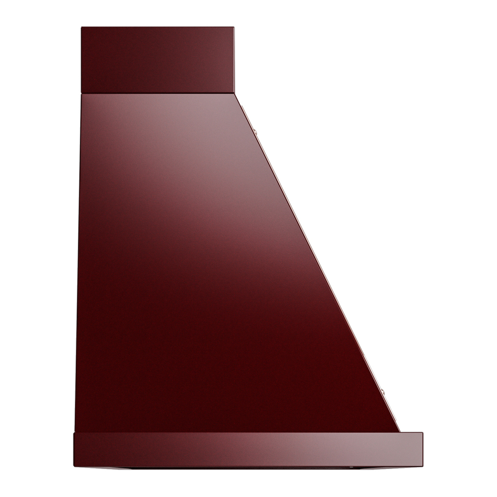 ILVE UANB60BUP Nostalgie II Noblesse 60 inch Range Hood with 600 CFM (Burgundy, Copper) 4 ILVE UANB60BUP Nostalgie Noblesse 60" Range Hood, side view