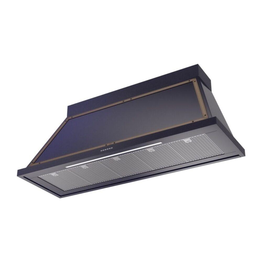 ILVE UANB60MBB Nostalgie Noblesse 60" Range Hood, bottom angled view