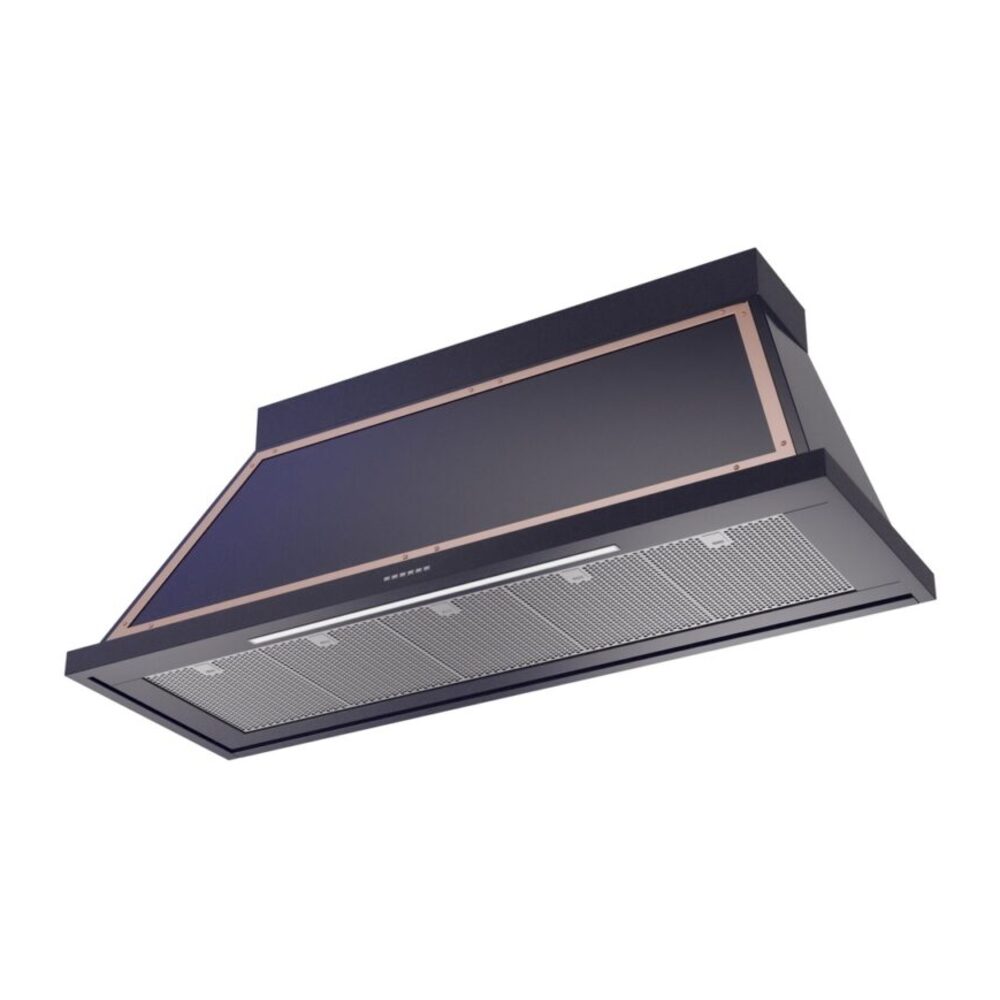 ILVE UANB60MBP Nostalgie Noblesse 60" Range Hood, bottom angled view