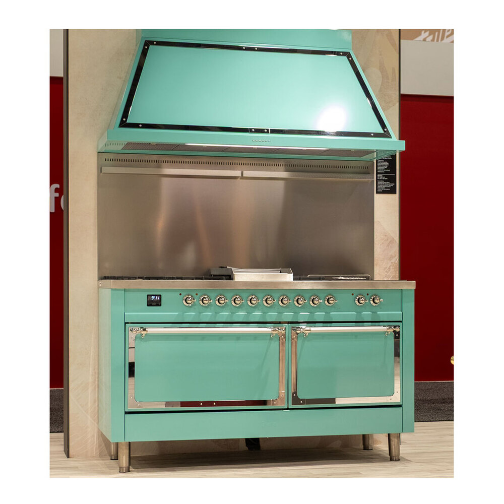 ILVE UANB60RAC Nostalgie II Noblesse 60 inch Range Hood with 600 CFM (RAL, Chrome) 4 UANB60RAC-lifestyle