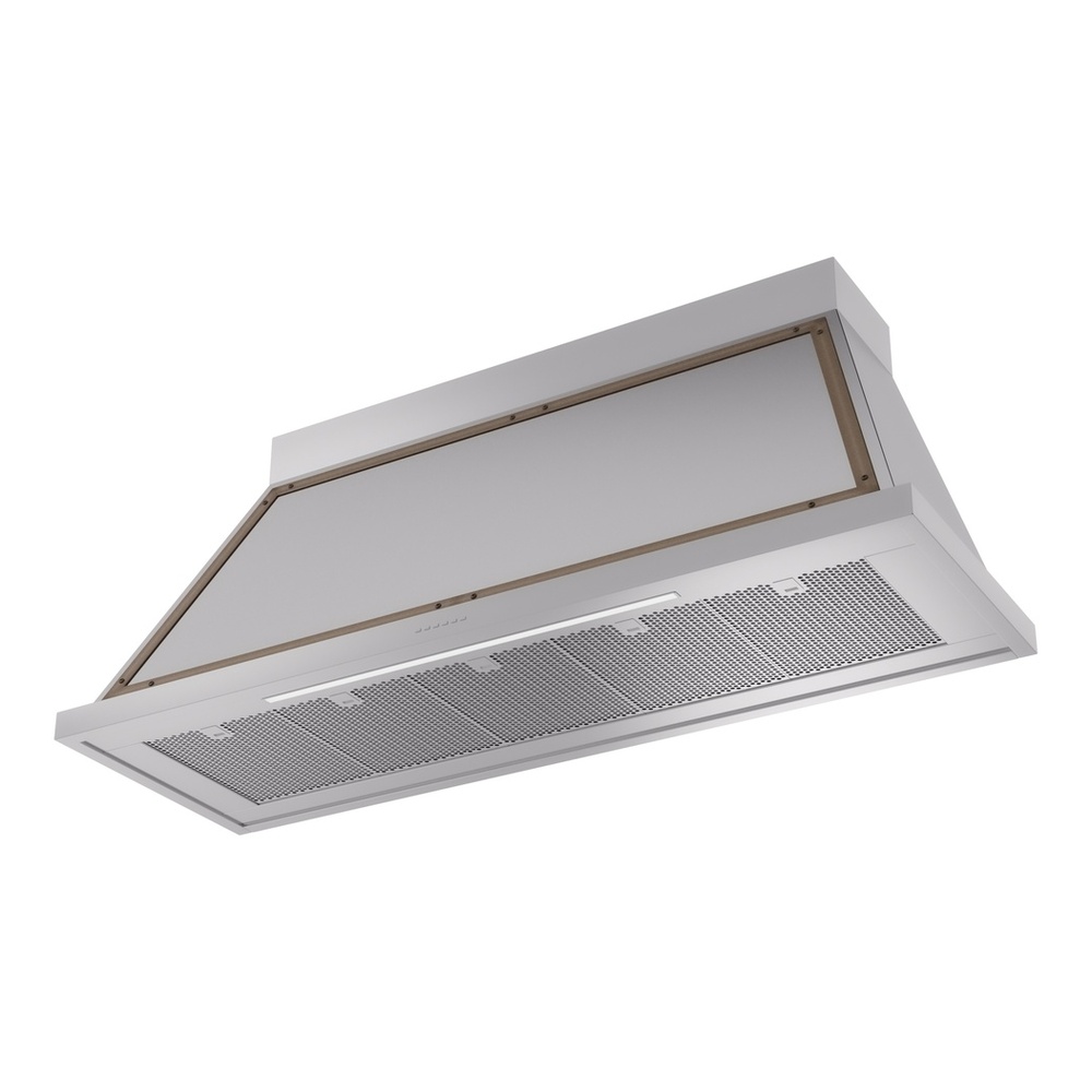 ILVE UANB60SSB Nostalgie II Noblesse 60 inch Range Hood with 600 CFM (Stainless Steel, Burnished) 3 ILVE UANB60SSB Nostalgie Noblesse 60" Range Hood, bottom angled view