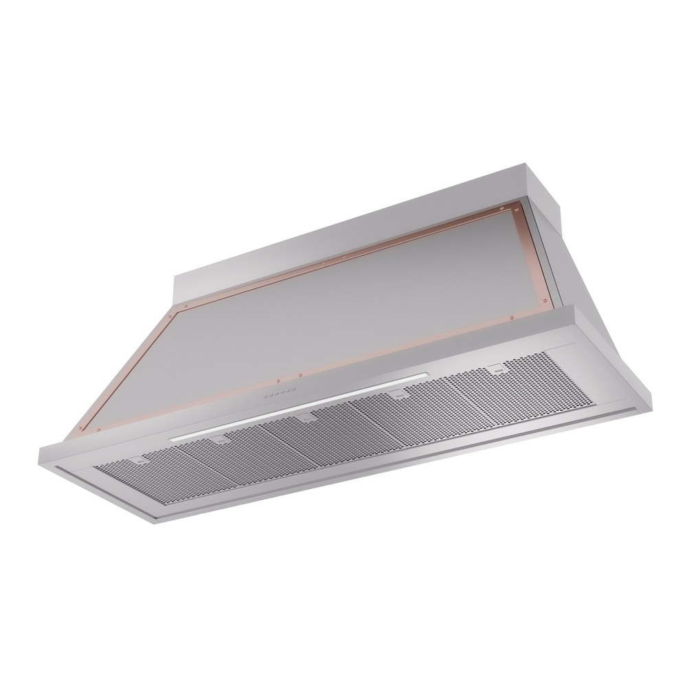 ILVE UANB60SSP Nostalgie II Noblesse 60 inch Range Hood with 600 CFM (Stainless Steel, Copper) 3 ILVE UANB60SSP Nostalgie Noblesse 60" Range Hood, bottom angled view