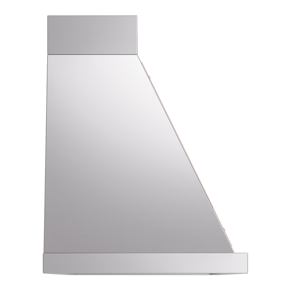 ILVE UANB60SSP Nostalgie II Noblesse 60 inch Range Hood with 600 CFM (Stainless Steel, Copper) 4 ILVE UANB60SSP Nostalgie Noblesse 60" Range Hood, side view