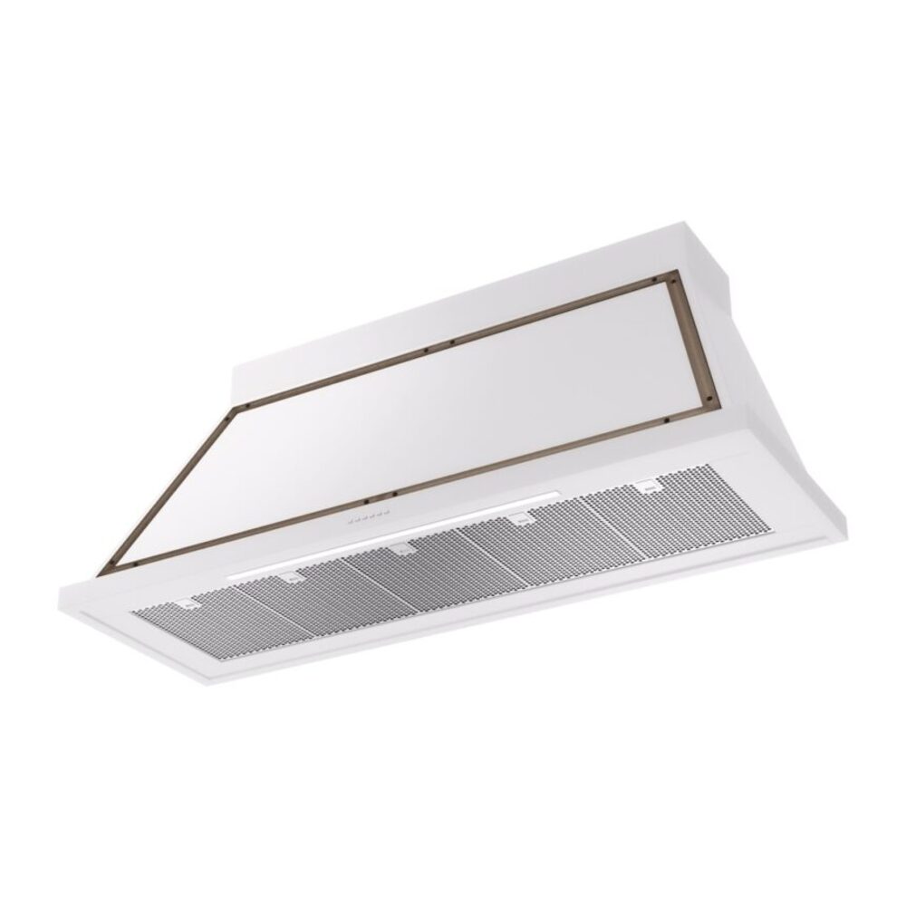 ILVE UANB60WHB Nostalgie Noblesse 60" Range Hood, bottom angled view