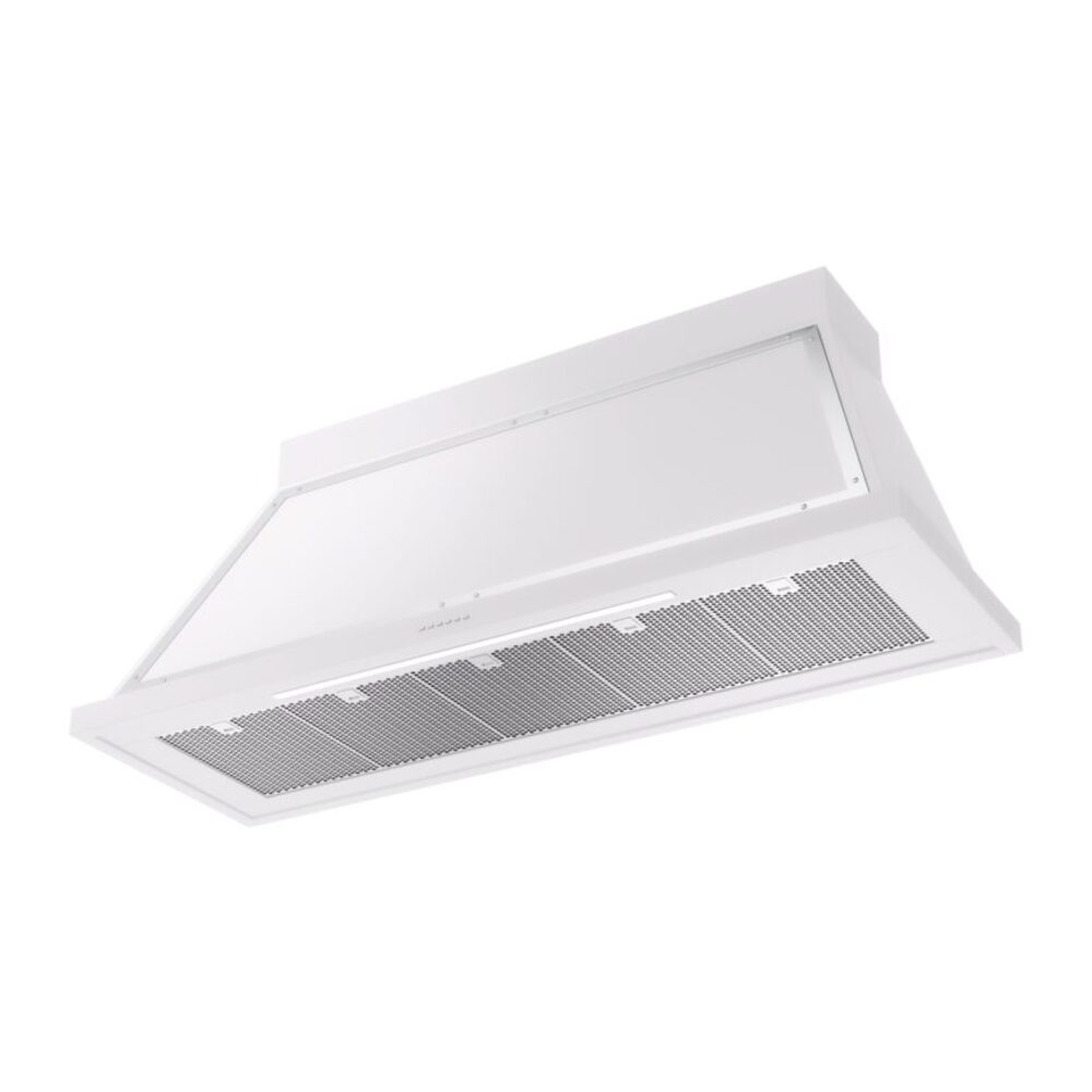ILVE UANB60WHC Nostalgie Noblesse 60" Range Hood, bottom angled view