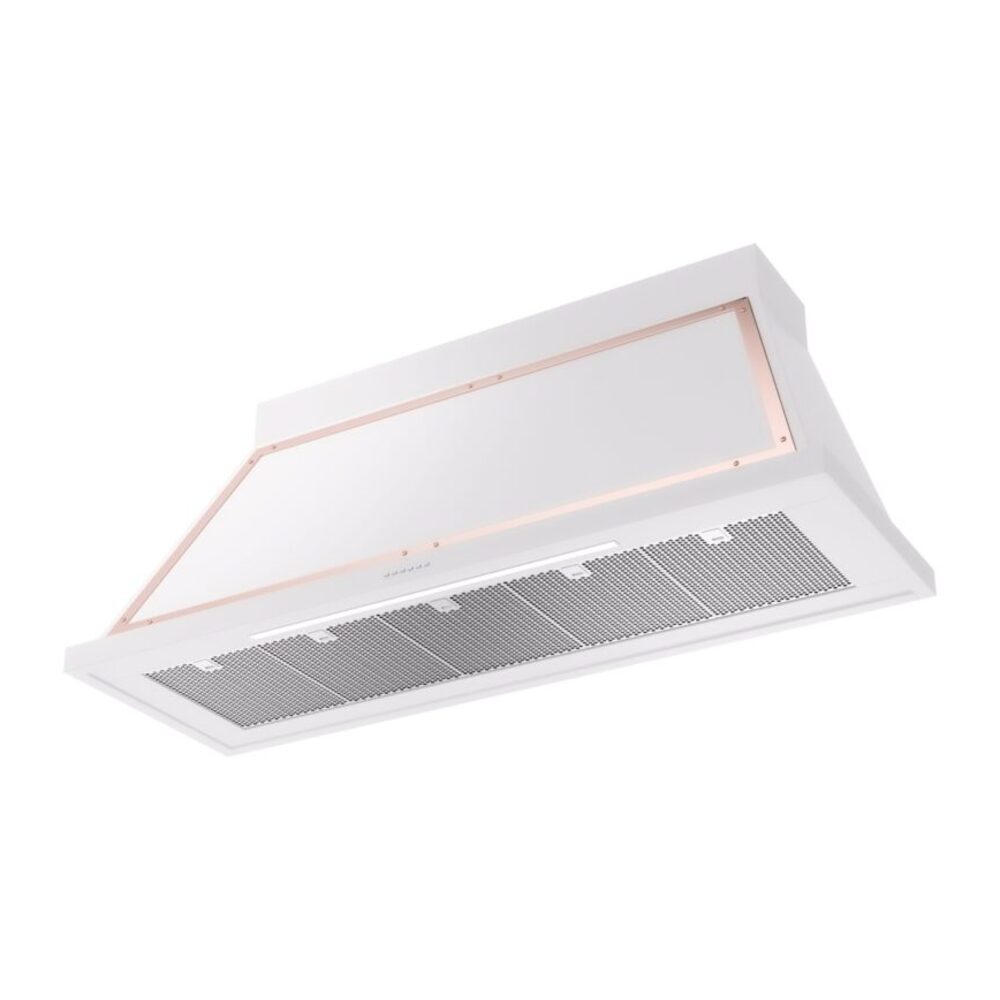 ILVE UANB60WHP Nostalgie Noblesse 60" Range Hood, bottom angled view