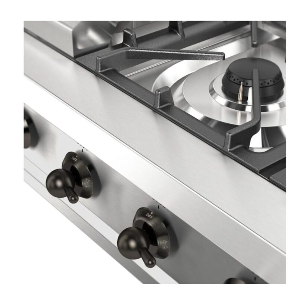 ILVE UHCP36FNSSB close up on knobs